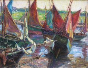 Petit Port En Bretagne by Emil Benediktoff Hirschfeld