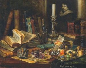 American, - Sumptuous Stilllife by Claude Raguet Hirst