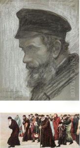 Etude Pour L'exil by Samuel Hirszenberg