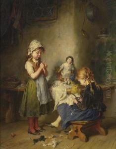 The Little Seamstress by Heinrich Hirt