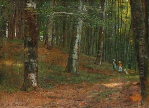 In The Forest by Rudolf Hirth Du Frenes