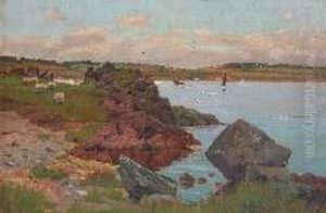 Gulls In An Estuary by Andrew Hislop