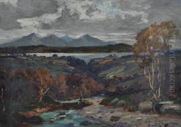 Fishermen On A Riverbank - view 1
