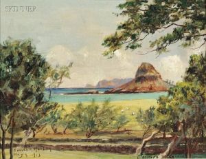 View Of Mokoli'i Island, Kualoa Ranch, Oahu, Hawaii by David Howard Hitchcock