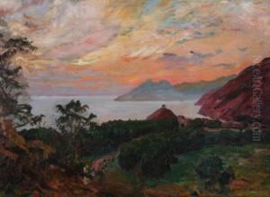 Tropical Coastal View by David Howard Hitchcock