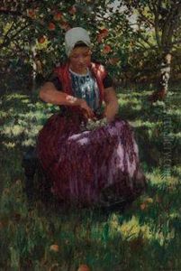 In The Orchard by George Hitchcock