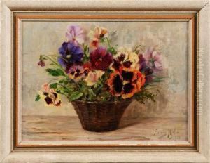 Blomsterstilleben Signerad Fanny Hjelm 1933 by Fanny Hjelm