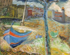 Den Bla Baten, Collioure by Sigrid Hjerten