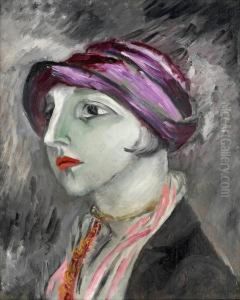 The Violet Hat by Sigrid Hjerten