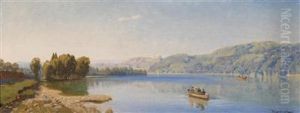 Lake Caldonazzonear Trent According To Inscription On The Reverse by Anton Hlavacek