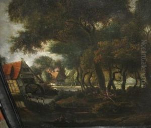 Paysage Au Moulin by Meindert Hobbema