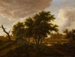 Bewaldete Landschaft by Meindert Hobbema