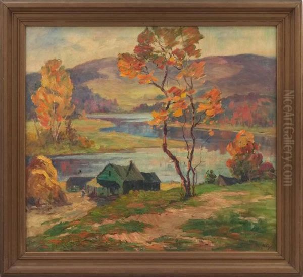 Landscape With Cabin And Figure - view 1