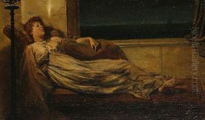 A Classical Lady In Repose by Frank Hobden
