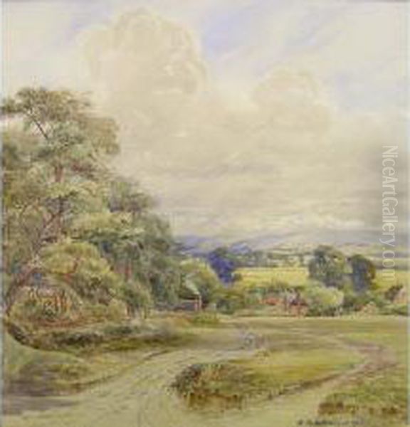Landscape With Hamlet, Hillsin Distance - view 1