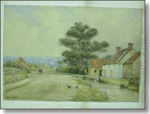 "a Yorkshire Village" Number 3 by Alice Mary Hobson