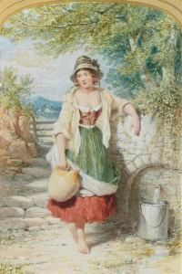 The Young Milkmaid by Henry, Hobson Snr.