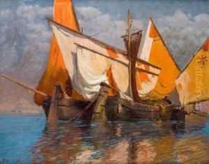 Barques De Peche by Franz Xaver Hoch