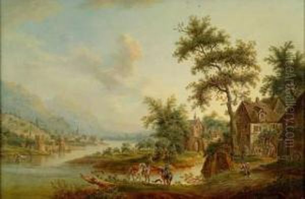 Paysage De La Vallee Du Rhin. - view 1