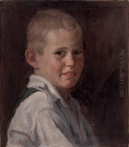 Knabenbildnis by Ernst Hochschartner