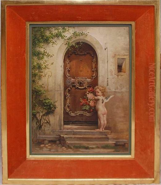 Putti At Door - view 1