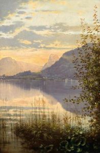 Blick Auf Den Traunsee Mit Traunkirchen Und Sonnstein