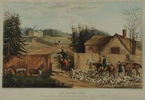 'the Beaufort Hunt' by Walter Parry Hodges
