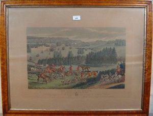 The Death Of The Roebuck , With A View Of Whatcombe House by Walter Parry Hodges