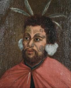 Portrait Of A Man In Maori Dress