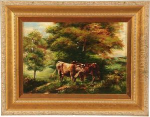 Two Cows By Hodgson by I. Hodgson