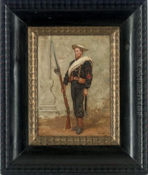 Portrait Of A Blue Jacket From The Naval Brigade On Service In Egypt - view 1