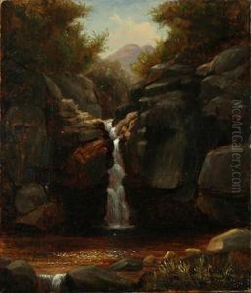Waterfall In The Whitemountains - view 1