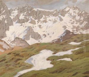 Bergkette by Hugo Hodina Hodiener