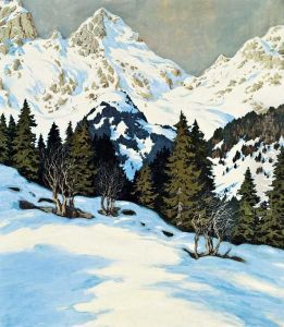Winterlandschaft by Hugo Hodina Hodiener