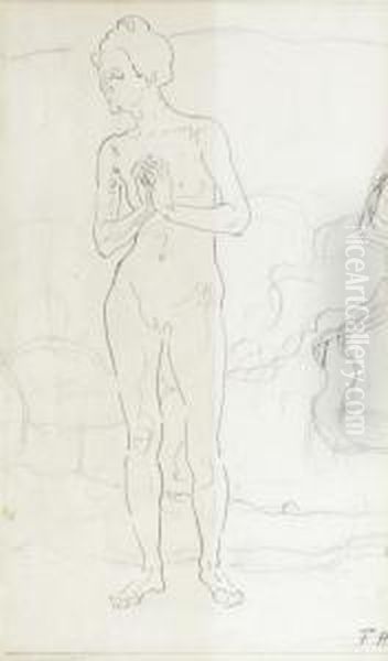 Standing Female Nude - view 1