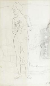 Standing Female Nude by Ferdinand Hodler