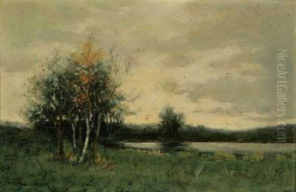New England Landscape With Pond - view 1