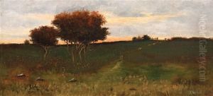 Autumn Sunset by Arthur Hoeber