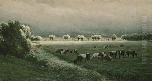 Cattle In A Rural Landscape Cattle In A Rural Landscape