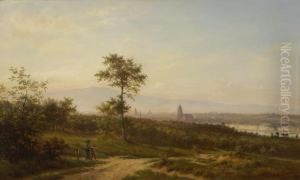 Blick Auf Frankfurt Vom Muhlberg.
