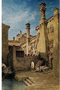 Hausergruppe In Venedig by Adolf Joh. Hoeffler