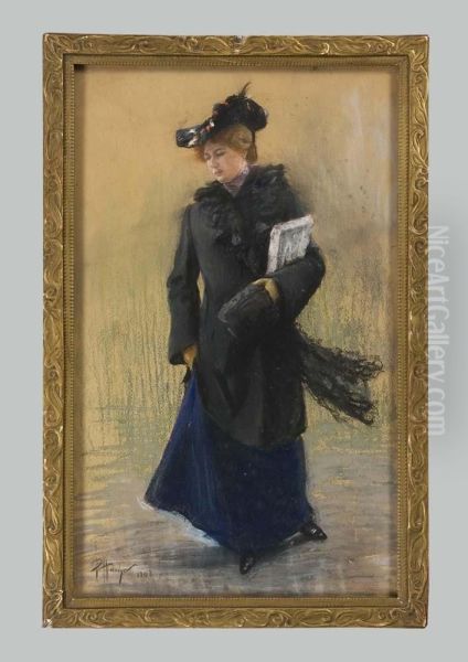 Jugendstil-dame - view 1