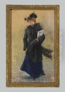 Jugendstil-dame by Paul Hoeniger