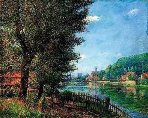 Bord De Riviere En Ete by Paul Hoeniger