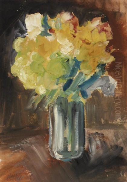 Bouquet In A Glass Vase - view 1