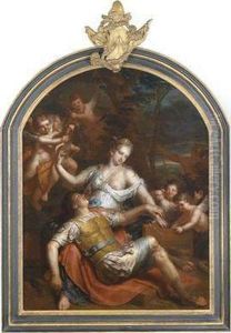 Rinaldo And Armida by Gerard Hoet