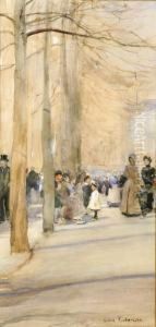 Le Parc De Bruxelles. by Emile Hoeterickx