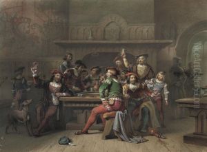 The Toast by Cornelis Willem Hoevenaar Sr.