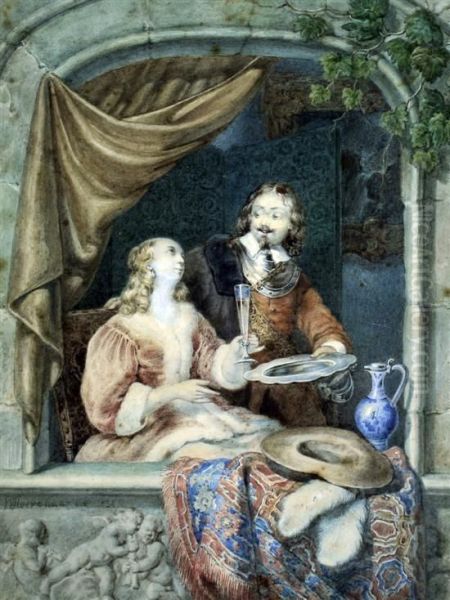 Lovers At A Window - view 1