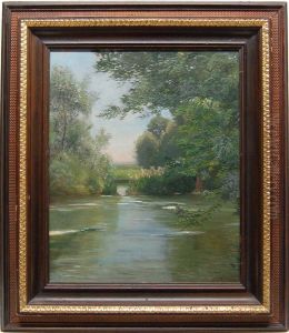 An Der Amper Bei Bruck by Ludwig Friedrich Hofelich